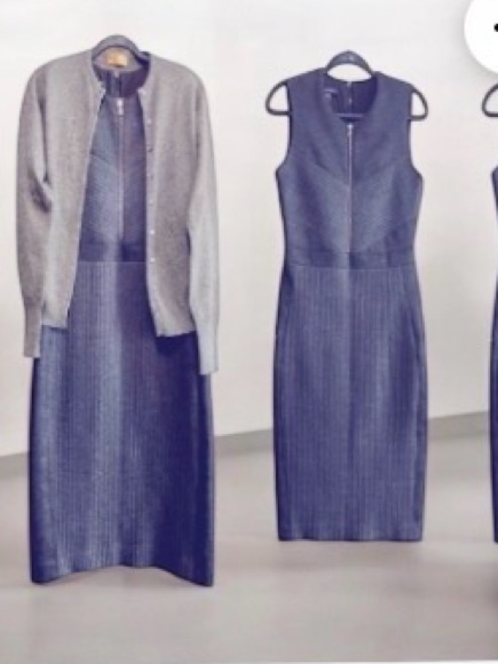 Judith & Charles Wool Blend Gray Mid Dress Size 8